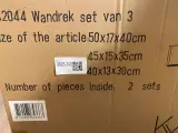 Set van 3 wandrekken zwart – foto 4 – kavel bij Onlineveilingmeester, Joure