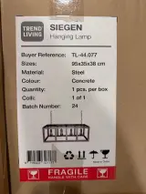 Hanglamp Trend living, Siegen, metal – kavel bij Onlineveilingmeester, Joure