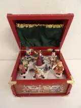 Vintage houten kerstmuziekdoos – foto 2 – kavel bij De Kringwinkel, Leopoldsburg