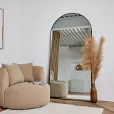 2x Design spiegel met boog zwart 200x100 cm – foto 2 – kavel bij Onlineveilingmeester, Hoogeveen