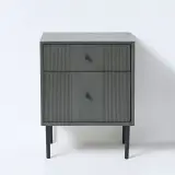 2x Ladekast met 2 laden – 43 x 33 x 54.5 cm – Hout – Donkergrijs VIDI, Skaerm – kavel bij Onlineveilingmeester, Hoogeveen