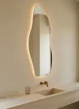 4x Organische LED Badkamerspiegel 140×50 – Anti-Condens & LED Verlichting – 3 Lichtkleuren VIDI, Arila – foto 3 – kavel bij Onlineveilingmeester, Hoogeveen