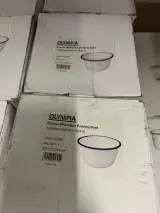 108x Emaille servies Olympia – foto 2 – kavel bij Onlineveilingmeester, Hoogeveen