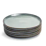 4x Ontbijtborden set van 6 stuks – Ø21 cm - saliegroen VIDI, Verde – foto 2 – kavel bij Onlineveilingmeester, Hoogeveen