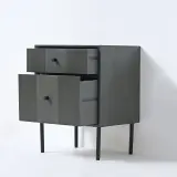 2x Ladekast met 2 laden – 43 x 33 x 54.5 cm – Hout – Donkergrijs, VIDI, Skaerm – foto 3 – kavel bij Onlineveilingmeester, Hoogeveen