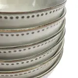 4x Pastaborden set van 6 stuks – Ø17,5 cm – parelwit, VIDI, Sapore – foto 2 – kavel bij Onlineveilingmeester, Hoogeveen