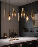 2x Design hanglamp verstelbare hoogte tot 165 cm, VIDI, Stella Di Notte – kavel bij Onlineveilingmeester, Hoogeveen
