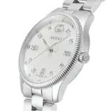 Gucci G-Timeless parelmoer dameshorloge met diamanten accenten – foto 2 – kavel bij Onlineveilingmeester