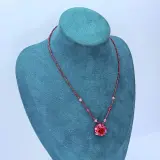 Collier gedecoreerd met 'Rose' pendant – foto 2 – kavel bij Onlineveilingmeester