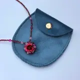 Collier gedecoreerd met 'Rose' pendant – foto 4 – kavel bij Onlineveilingmeester