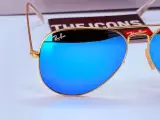 Rayban Zonnebril Aviator Large Metal matte gold blue polarized – foto 2 – kavel bij Onlineveilingmeester