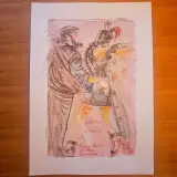 Kunstwerk van kunstenaar Koes Komo - Gesigneerd – kavel bij Onlineveilingmeester