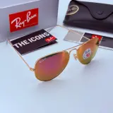 Rayban Zonnebril Aviator Large Metal matte gold violet polarized – foto 2 – kavel bij Onlineveilingmeester