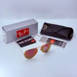 Rayban Zonnebril Aviator Large Metal matte gold violet polarized – foto 3 – kavel bij Onlineveilingmeester