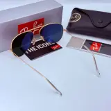 Rayban Zonnebril Aviator Large Metal matte gold violet polarized – foto 6 – kavel bij Onlineveilingmeester