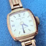 Vintage Pontiac Coquet goldplated mechanisch dameshorloge – kavel bij Onlineveilingmeester