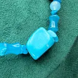 Collier lapis lazuli, gepolijst parelmoer en agaat – foto 3 – kavel bij Onlineveilingmeester