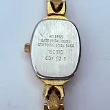 Helbros goldplated dameshorloge met diamant – foto 4 – kavel bij Onlineveilingmeester