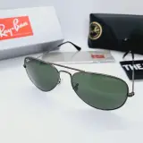 Rayban zonnebril Aviator Large Metal gunmetal green – foto 2 – kavel bij Onlineveilingmeester