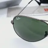 Rayban zonnebril Aviator Large Metal gunmetal green – foto 3 – kavel bij Onlineveilingmeester