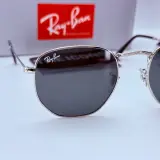 Rayban Zonnebril Hexagonal silver grey – foto 3 – kavel bij Onlineveilingmeester