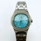 NH35 herenhorloge - Automatisch met Tiffany blauwe wijzerplaat – foto 2 – kavel bij Onlineveilingmeester