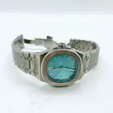NH35 herenhorloge - Automatisch met Tiffany blauwe wijzerplaat – foto 5 – kavel bij Onlineveilingmeester