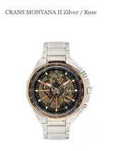 Buona Crans Montana II zilver/rose automatisch herenhorloge – kavel bij Onlineveilingmeester