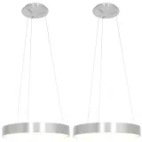 2x Hanglamp rond 48cm, Steinhauer, Ringlede 2695ZI, Zilver, 2026 – kavel bij Onlineveilingmeester, Heerenveen