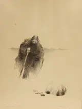 Rudy de Rybel (1949–2025) litho – Meester-magiër Iskander, 1974 – kavel bij De Kringwinkel, Antwerpen