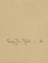 Rudy de Rybel (1949–2025) litho – Meester-magiër Iskander, 1974 – foto 9 – kavel bij De Kringwinkel, Antwerpen