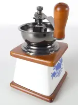 Set van 2 handmatige koffiemolens in nostalgische stijl – foto 8 – kavel bij De Kringwinkel, Heverlee