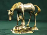 Vintage metalen paardensculptuur van Merrie met Veulen – foto 2 – kavel bij De Kringwinkel, Antwerpen