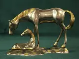 Vintage metalen paardensculptuur van Merrie met Veulen – foto 4 – kavel bij De Kringwinkel, Antwerpen