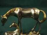 Vintage metalen paardensculptuur van Merrie met Veulen – foto 7 – kavel bij De Kringwinkel, Antwerpen