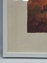 Gelimiteerde kunstzeefdruk / lithografie - figuur met schaduwen (nummer 27/50, E.A.) – foto 8 – kavel bij De Kringwinkel, Gent