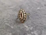 Vintage ring in Art Déco stijl met paars-roze navette steen en markasiet – foto 3 – kavel bij De Kringwinkel, Gent