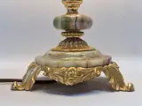 Vintage Italiaanse Onyx tafellamp - Hollywood Regency - Verguld messing – foto 3 – kavel bij De Kringwinkel, Gent