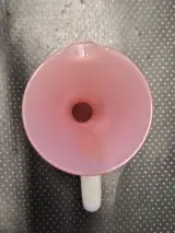 Italiaans opaline glaswerk in roze en wit uit de jaren 50 en 60 - driedelig – foto 11 – kavel bij De Kringwinkel, Gent