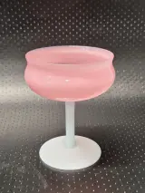 Italiaans opaline glaswerk in roze en wit uit de jaren 50 en 60 - driedelig – foto 19 – kavel bij De Kringwinkel, Gent