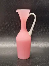 Italiaans opaline glaswerk in roze en wit uit de jaren 50 en 60 - driedelig – foto 3 – kavel bij De Kringwinkel, Gent