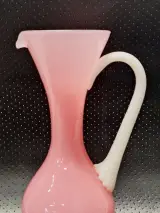 Italiaans opaline glaswerk in roze en wit uit de jaren 50 en 60 - driedelig – foto 5 – kavel bij De Kringwinkel, Gent