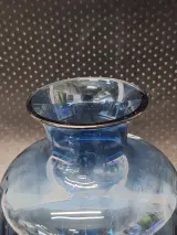 IKEA TONSÄTTA mondgeblazen vaas van blauw optic glas – foto 5 – kavel bij De Kringwinkel, Gent