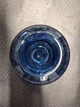 IKEA TONSÄTTA mondgeblazen vaas van blauw optic glas – foto 9 – kavel bij De Kringwinkel, Gent