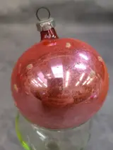 Vintage glazen kerstdecoratie set: piek, kerstballen en kralenslinger – foto 10 – kavel bij De Kringwinkel, Gent