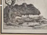 Originele ets 'Kempische Hoeve' - Dirk Baksteen - 1952 – foto 3 – kavel bij De Kringwinkel, Gent