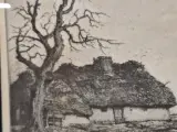 Originele ets 'Kempische Hoeve' - Dirk Baksteen - 1952 – foto 4 – kavel bij De Kringwinkel, Gent