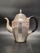 Verzilverd Art Deco-stijl koffie- en theeservies – foto 4 – kavel bij De Kringwinkel, Gent