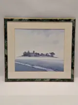 Set van 3 ingelijste landschapsprints / reproducties door Gerrit Neven - nederlandse kust-, duin- en stadsgezichten – foto 11 – kavel bij De Kringwinkel, Gent