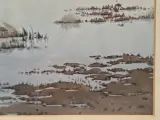 Set van 3 ingelijste landschapsprints / reproducties door Gerrit Neven - nederlandse kust-, duin- en stadsgezichten – foto 23 – kavel bij De Kringwinkel, Gent